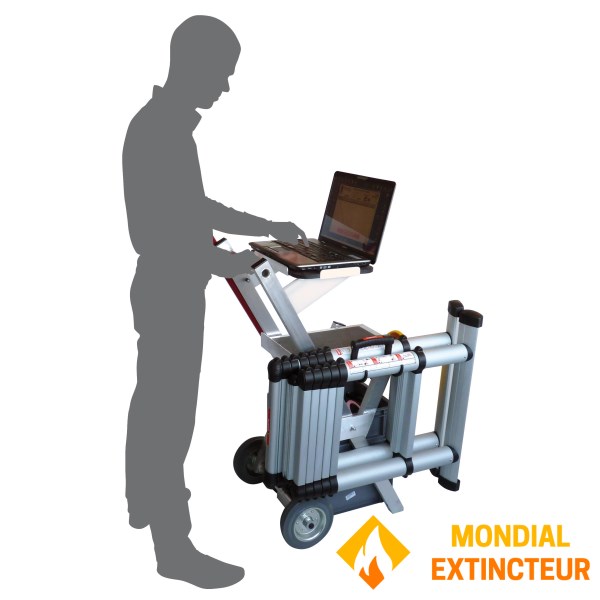 Plan de travail mobile optimisé pour Technicien