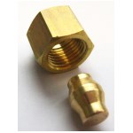 Ø 6mm 황동 네트워크 블랭킹 플러그(너트 포함)