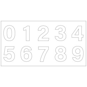 소화전 번호 - 0 ~ 9