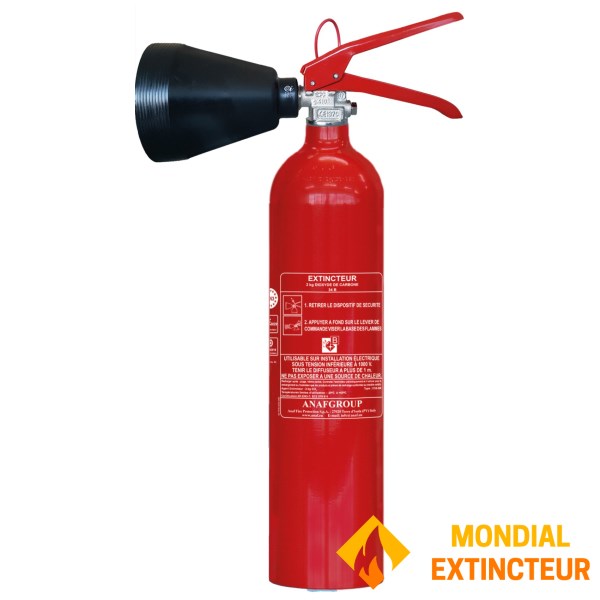 패널이있는 CO2 소화기 2Kg 용량-Brand ANAF