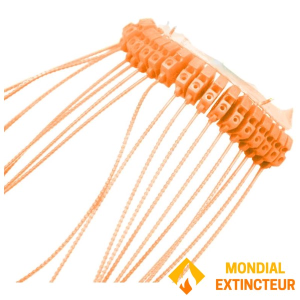 160 mm oranžiniai plastikiniai sandarikliai: žiedas po 30 vnt