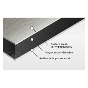 Dibond Alu-Brosse pagrindo planas - A1 formatas