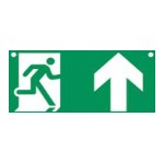 Didelė standi PVC plokštė "PICTO FLÈCHE HAUT" - 600 X 300 mm