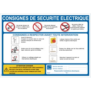 Elektros saugos instrukcijos - A4 formatas