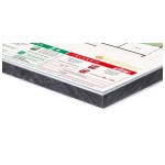 Evakuacijos planas ant balto disko - A1 formatas