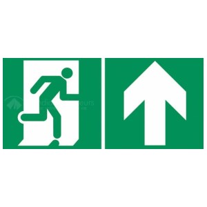 Standžioji PVC plokštė "PICTO FLÈCHE HAUT" - 300 X 150 mm