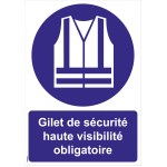 "Privalomi didelio matomumo saugos liemenės" ženklai - PVC A4