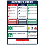 Privalomos mėlynos saugos instrukcijos - A3 formatas
