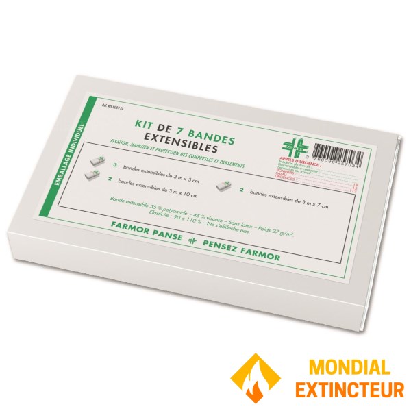 Kit de 7 bandes extensibles panachées