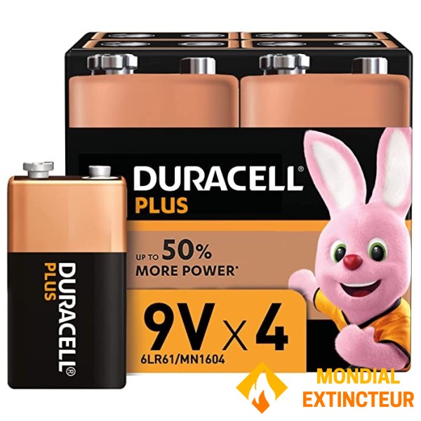 4 vnt. pakuotė - DURACELL 9V 6LR61 akumuliatoriaus lizdinė plokštelė