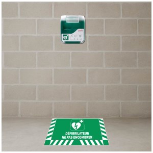 Defibrilators ar uz zemes izkārtni - W.800 x H.400 mm