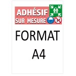 Lot de 10 Panneaux PVC personnalisés format A4