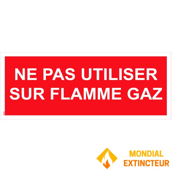 "Nelietot uz" PVC "gāzes liesmām" - 200x80 mm