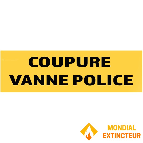 10 "Politie ventielpanelen" 200mm x 60mm