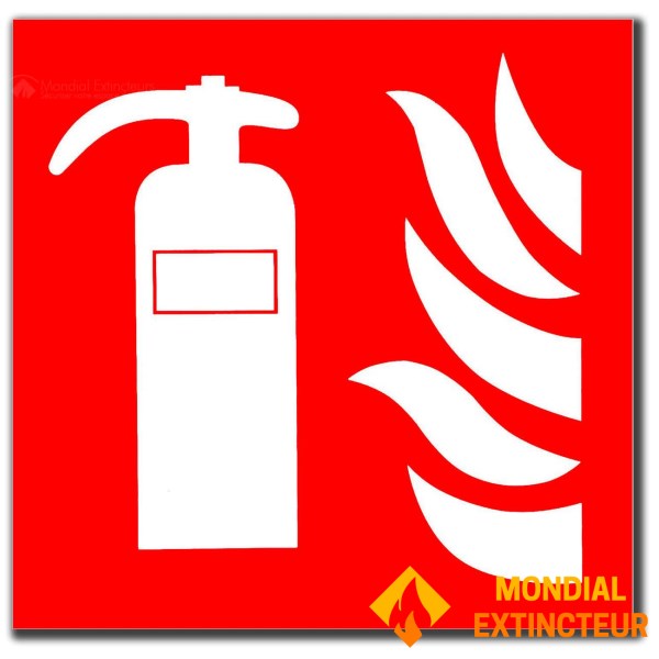 10 Stickers "Brandblusser pictogram paneel" 100 x 100 mm