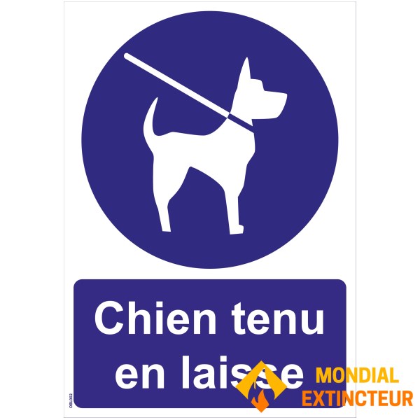 Bordjes "Hond aan de lijn" - PVC A5