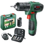 Bosch schroevendraaier met 2 accu's - Complete set met schroevendraaierbits