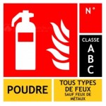 Brandblusser 6 Kg ABC poeder + Paneel - NF - Merk Mobiak