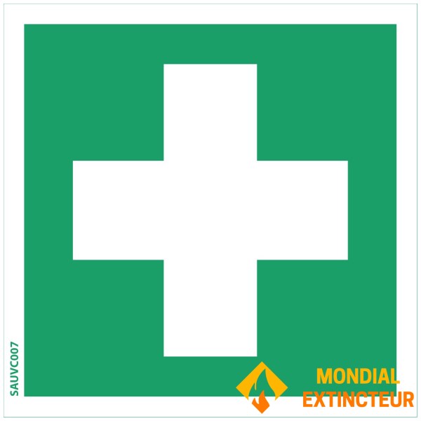 "Eerste hulp kit" bord - PVC 100x100 mm