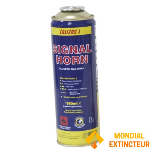 Gas bijvullen voor misthoorn