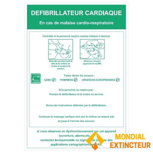 Gebruiksaanwijzing defibrillator - A4-formaat