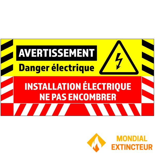 Gevaar elektriciteit op de grond - B.800 x H.400 mm