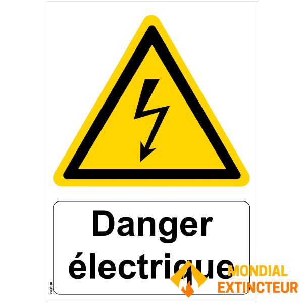 "Gevarenbord elektriciteit" - PVC A5