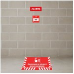 Grondbord voor ALARM - B.800 x H.400 mm