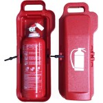 Koffer en draagkoffer voor autoblussers 1 kg poeder