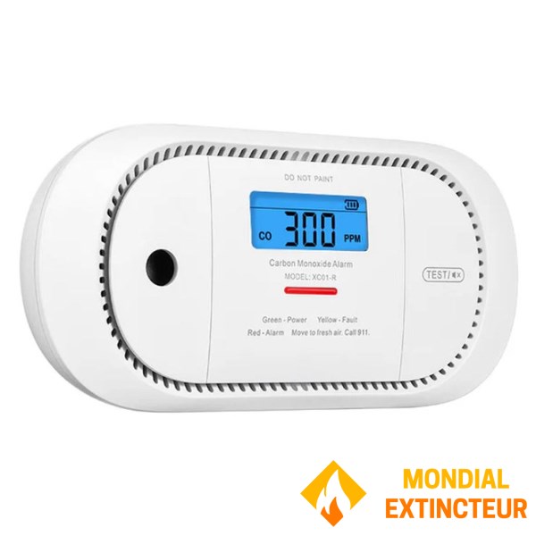Koolmonoxidedetector LCD-scherm - 10 jaar batterij