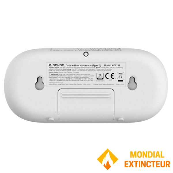 Koolmonoxidedetector LCD-scherm - 10 jaar batterij