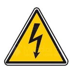 Lijm "voor elektrisch gevaar"