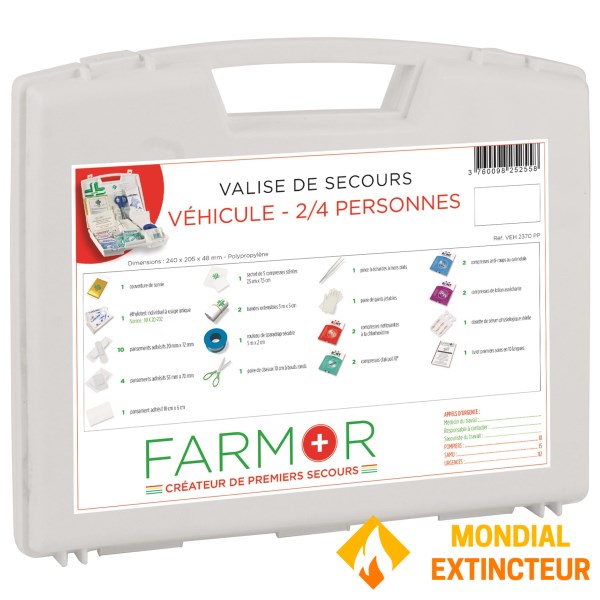 Noodkoffer voor auto 2/4 personen