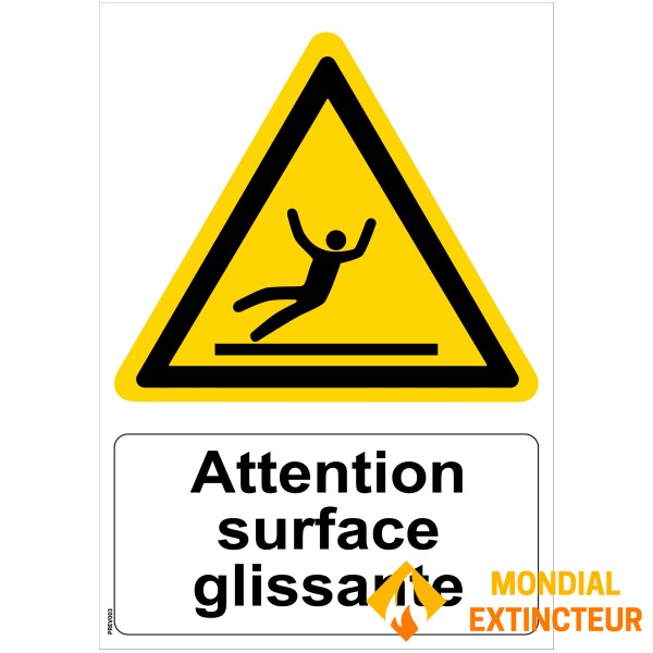 "Opgelet glad oppervlak" - PVC A5