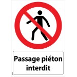 "Oversteekplaatsbord" - PVC A4