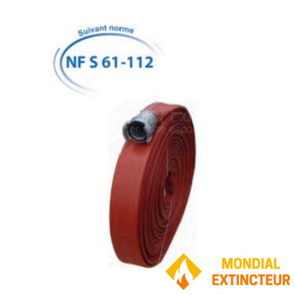 "PIL" DN70 brandslangen + DSP DN65 fittingen gekrompen in aluminium