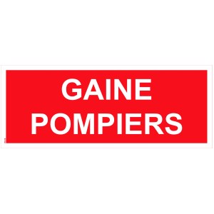 PVC-bordje "voor brandbestrijdingskanaal" - 200x80 mm