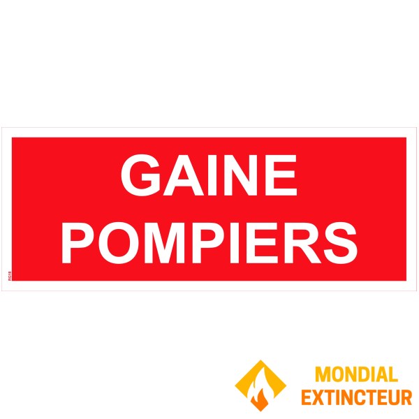 PVC-bordje "voor brandbestrijdingskanaal" - 200x80 mm