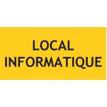 Paneel voor computerruimte - B.200 x H.100 mm