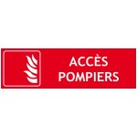 Panneau "ACCES POMPIERS"  300 X 100 mm