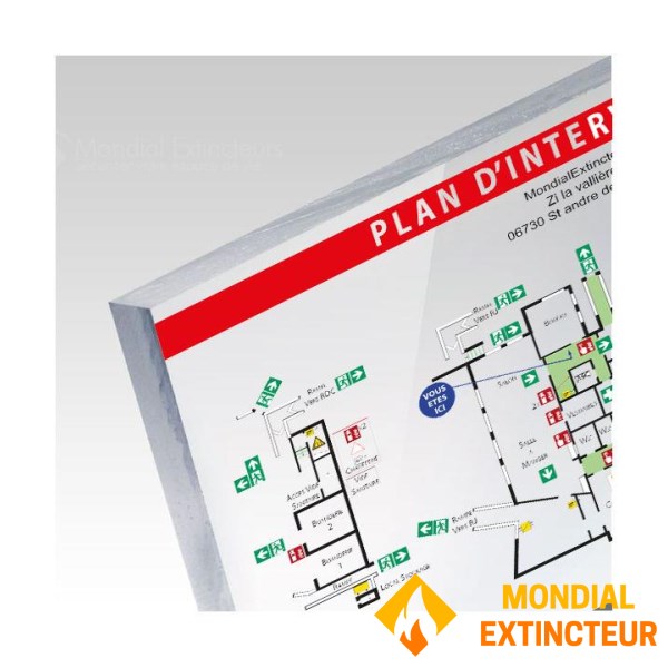 Serviceplan - Plexiglas - A2-formaat