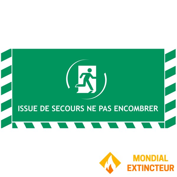 Signalisation au sol pour Issue de Secours - L.865 x H.400 mm