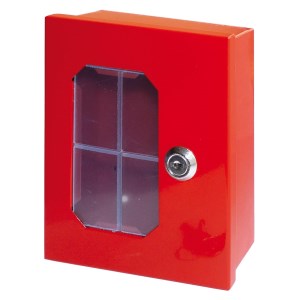 Sleutelkastje onder glas