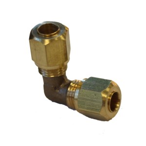 UNION ELBOW Ø 6 mm met ingesloten olijven