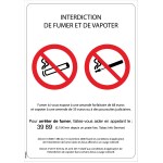 "Verboden te roken of te vapen" bord - A4 formaat