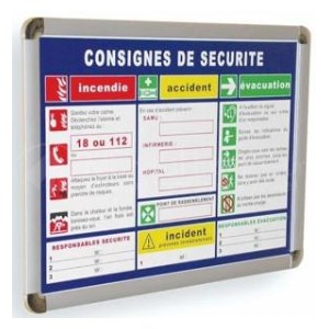 Verplichte A4 veiligheidsinstructies bij frame "met luxe" afwerking