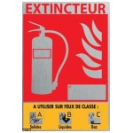 10 x 15 cm ALUMINIUM pulverpanel - klasse ABC