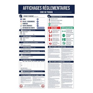 Arbeidsrettslig skilt - Arbeidstakerinformasjon - A2-format