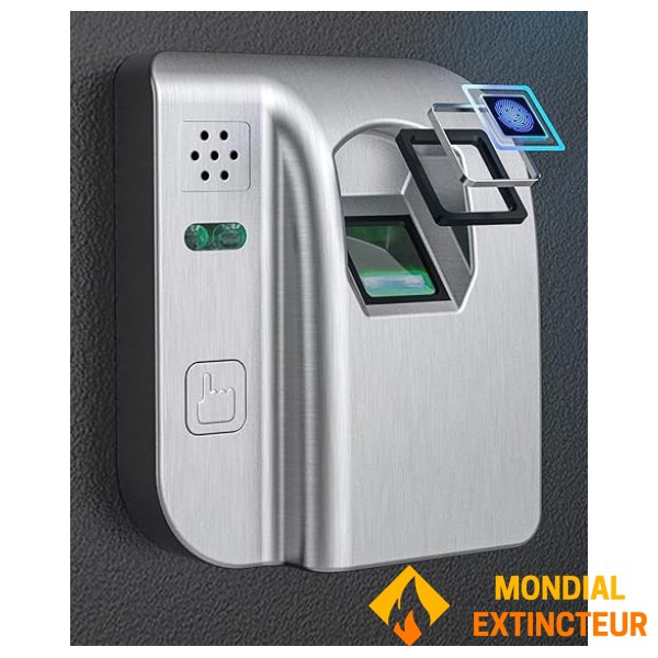 Biometrisk safe med nøkler - 16 liter
