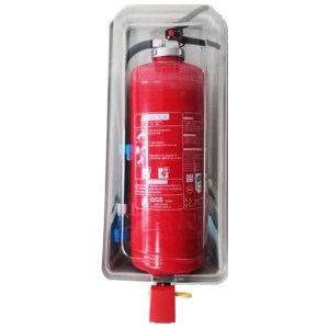 Gjennomsiktig plastholder for 6 kg/6 liter brannslukningsapparater